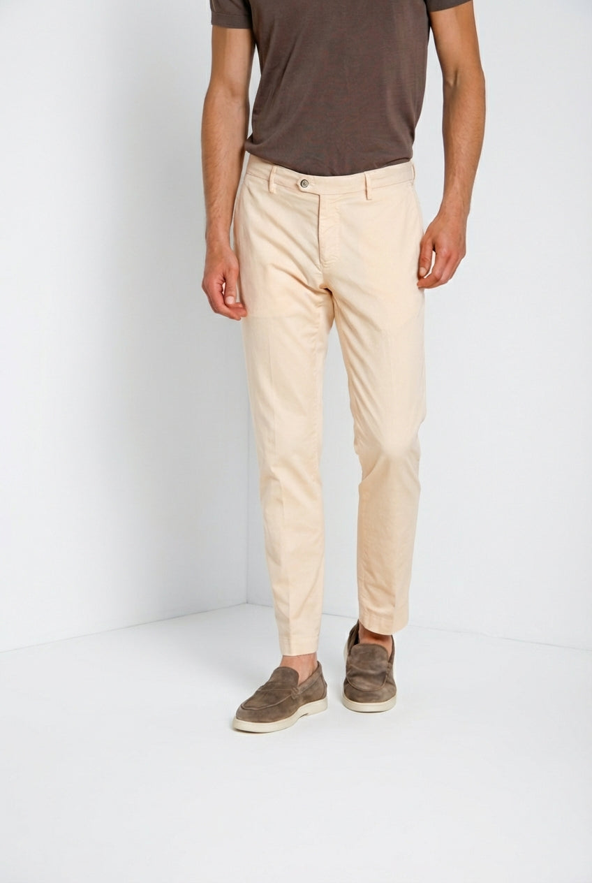 New York pantalone chino uomo in gabardina stretch regular fit ①