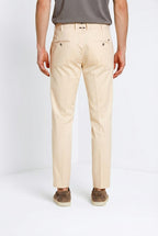 New York pantalone chino uomo in gabardina stretch regular fit ①