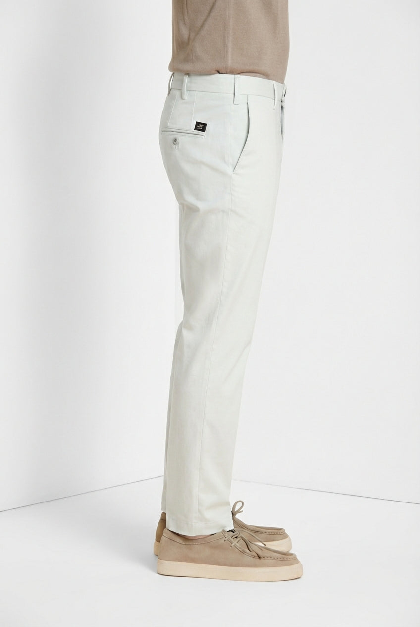 New York pantalon chino homme en gabardine stretch regular fit ①