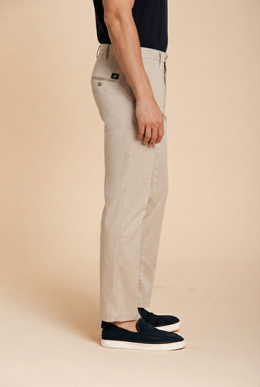 New York pantalon chino homme en gabardine stretch regular fit ①