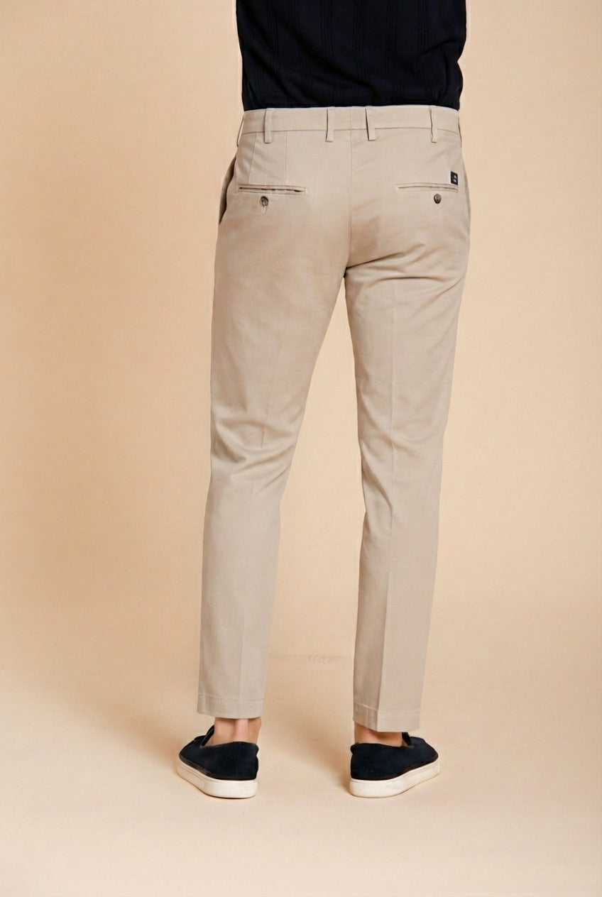 New York pantalon chino homme en gabardine stretch regular fit ①