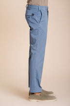 New York pantalón chino hombre en gabardina stretch regular fit ①