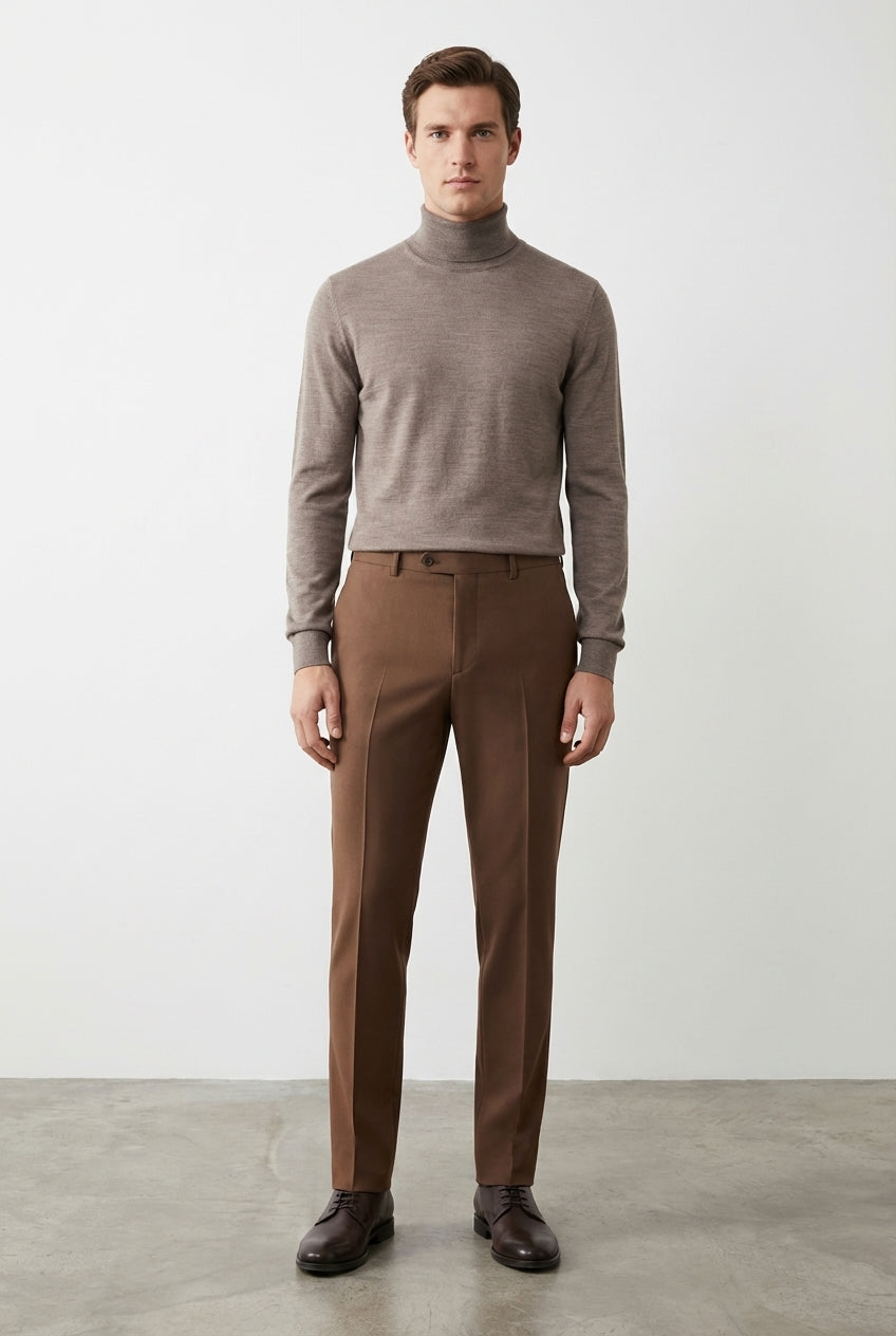 New York pantalone chino uomo in gabardina stretch regular fit