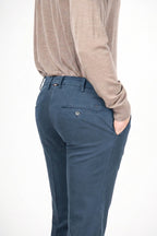 New York pantalone chino uomo in gabardina stretch regular fit ①