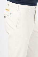New York pantalon chino homme en twill de coton et cachemire regular fit
