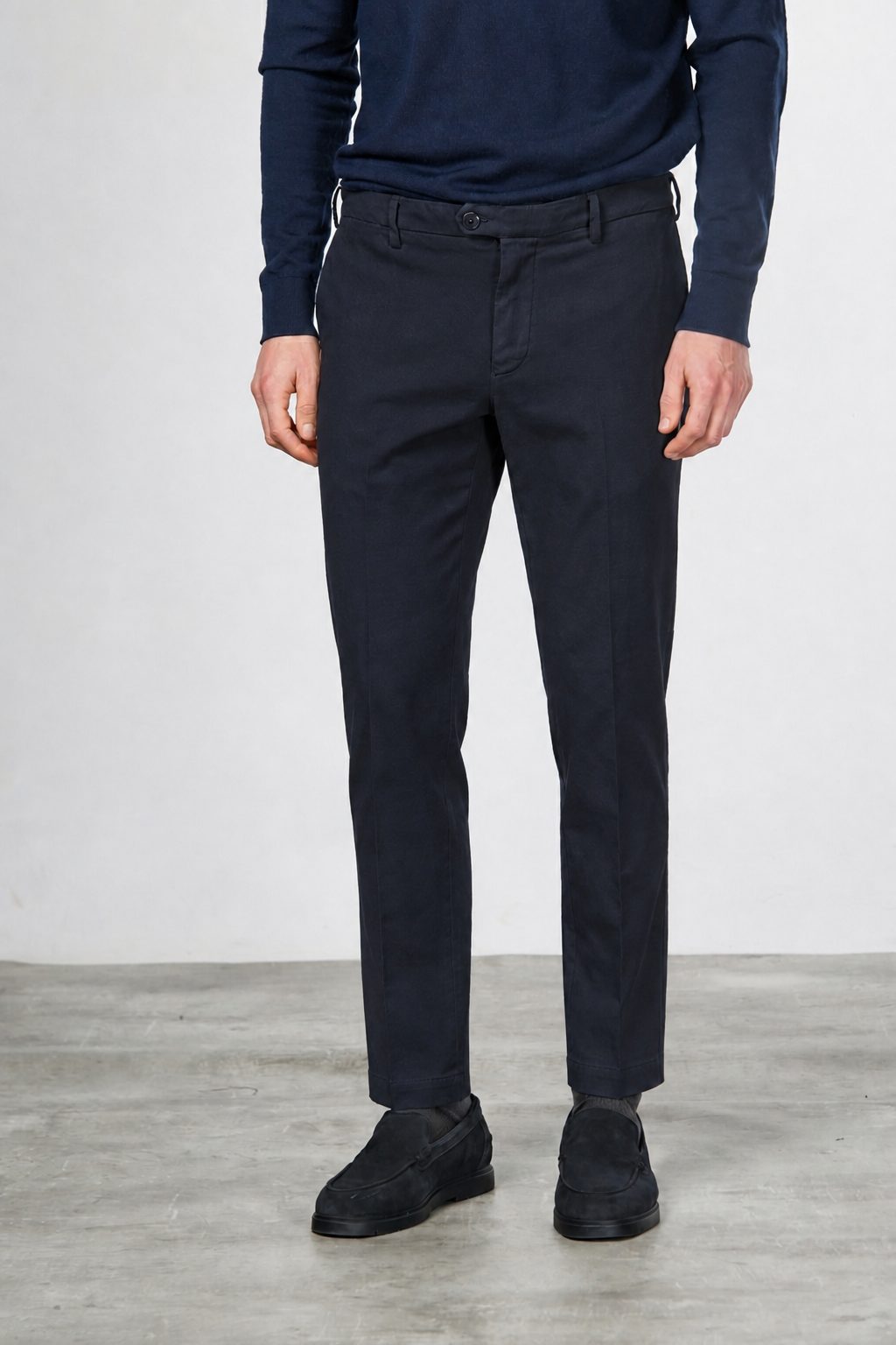Paris men’s chino pants in cotton tricotine with tapered fit