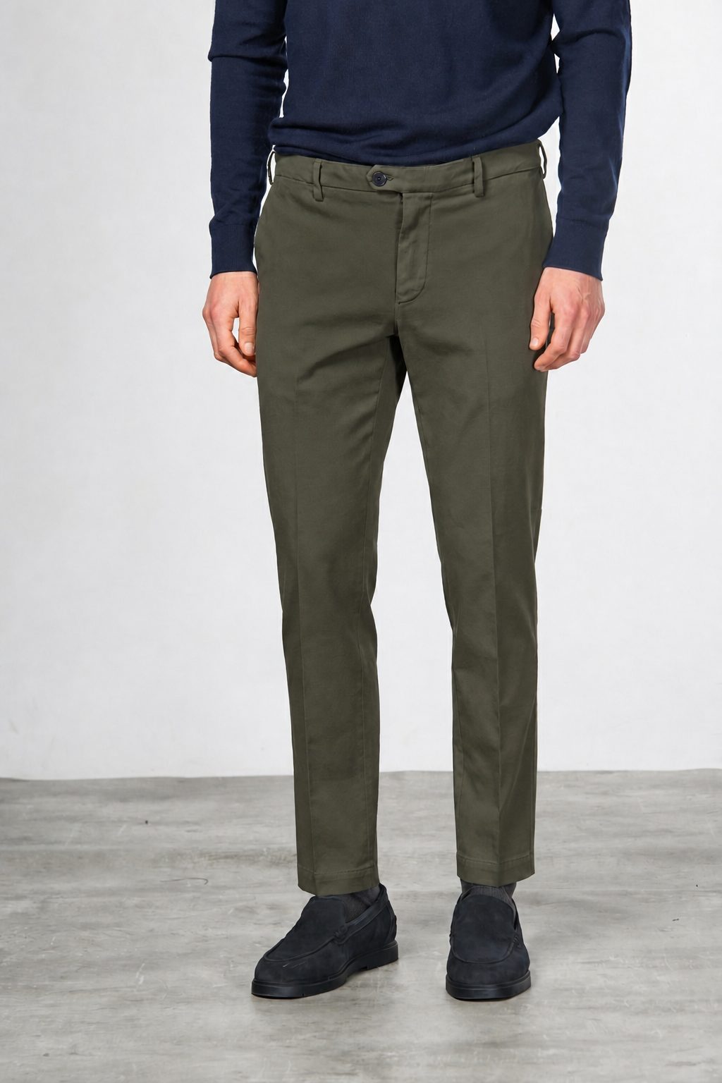 New York Chinohose für Herren aus Baumwoll- und Cashmere-Twill mit regular fit