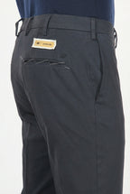 New York pantalone chino uomo in gabardina cotone e lana regular fit