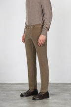 New York pantalone chino uomo in velluto 2000 righe stretch regular fit ①