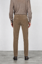 New York pantalone chino uomo in velluto 2000 righe stretch regular fit ①
