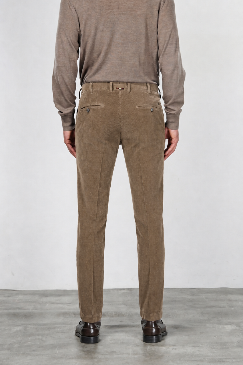 New York pantalone chino uomo in velluto 2000 righe stretch regular fit ①