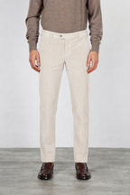 New York pantalon chino homme en velours 2000 raies stretch regular fit ①
