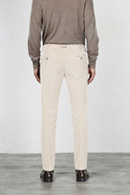 New York pantalon chino homme en velours 2000 raies stretch regular fit ①
