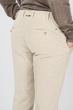 New York pantalon chino homme en velours 2000 raies stretch regular fit ①
