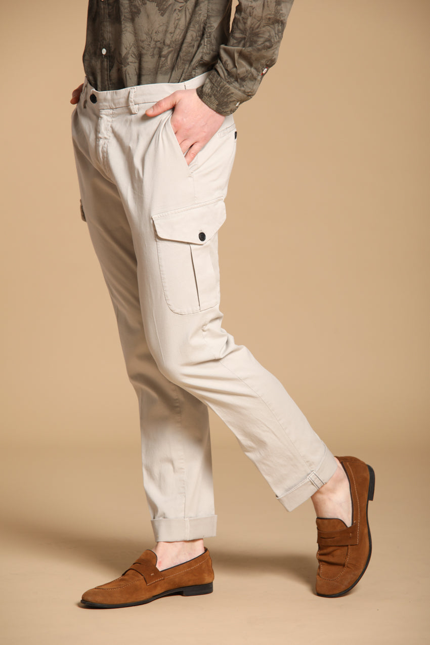 New York Cargo men's cargo pants in cotton and lyocell twill regular fit
