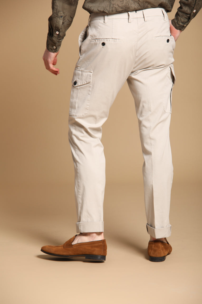 New York Cargo men's cargo pants in cotton and lyocell twill regular fit