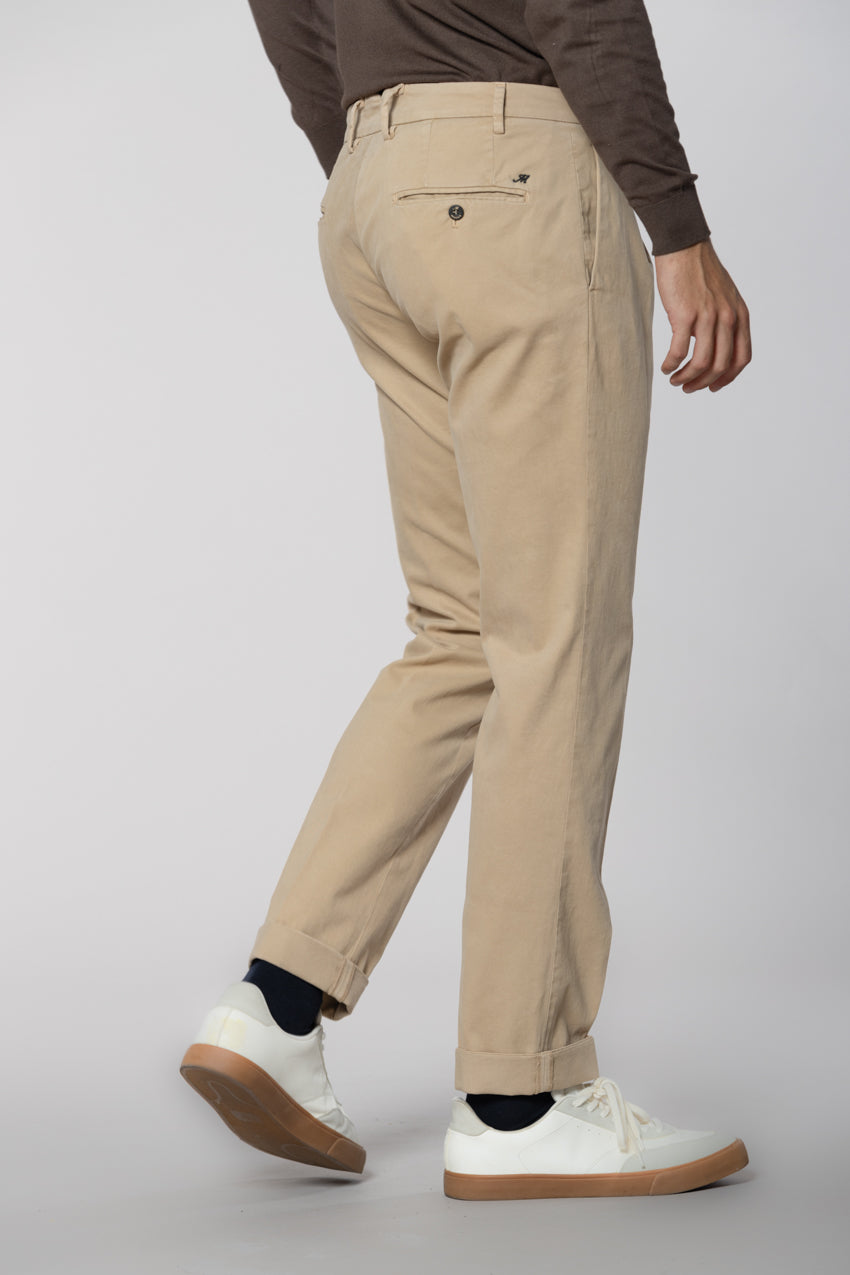 New York Time 1 Pinces men's chino pants in gabardine regular fit