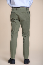 New York Time 1 Pinces men's chino pants in dyed gabardine regular fit