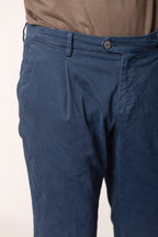 New York Time 1 Pinces pantalon chino homme en gabardine regular fit