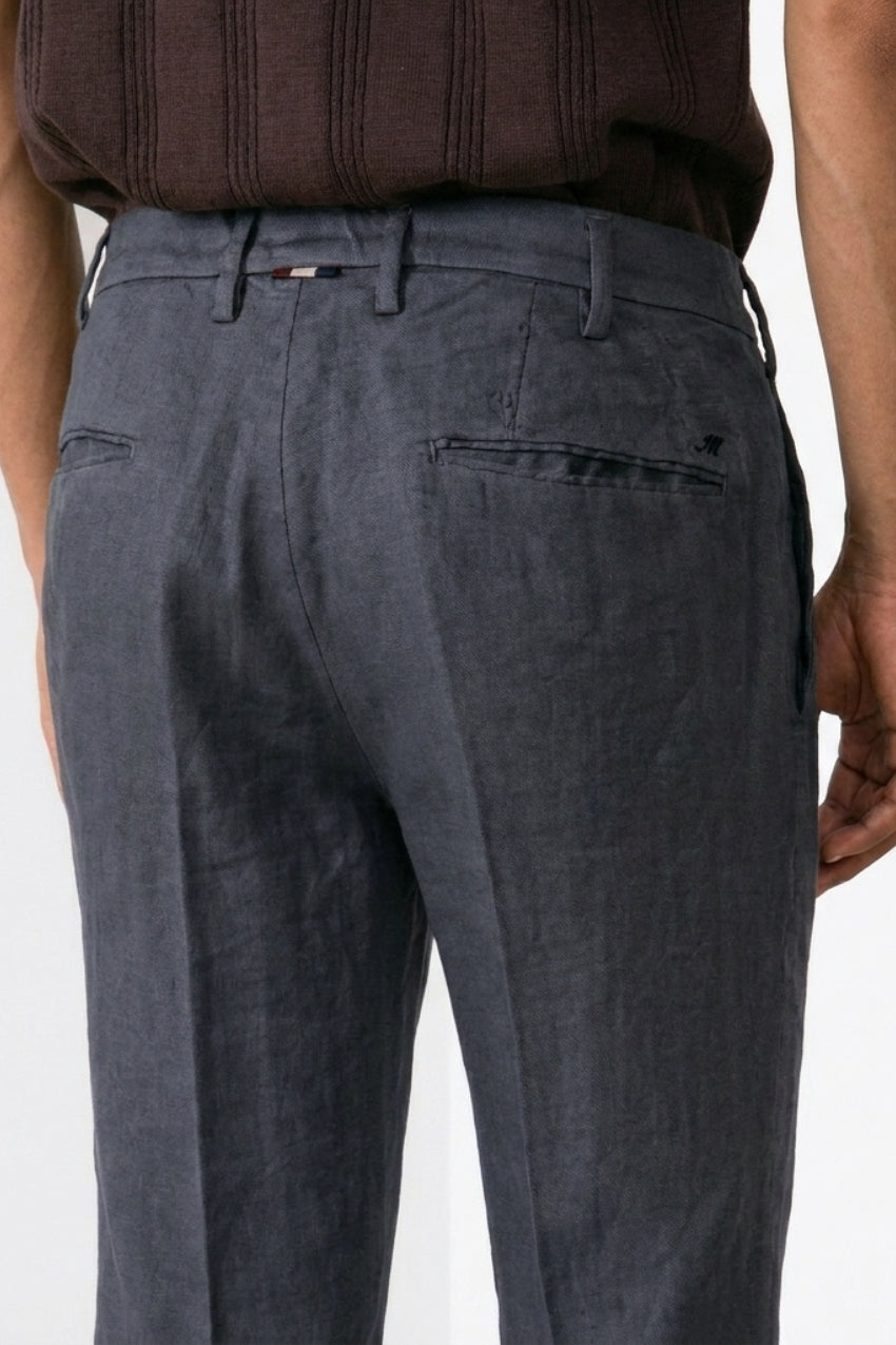 New York Icon Flex Hose Chino Herren aus Leinen und Baumwoll Twill regular fit