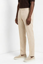 New York Icon Flex pantalon chino homme en twill de lin et coton regular fit
