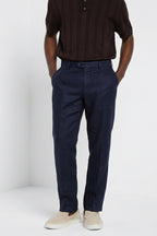 New York Icon Flex Hose Chino Herren aus Leinen und Baumwoll Twill regular fit