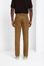 New York Icon Flex pantalón chino hombre en sarga de lino y algodón regular fit