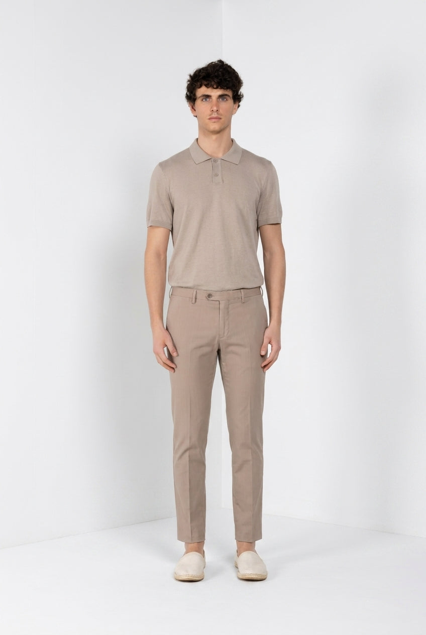 New York Hose Chino Herren aus Wolltwill regular fit