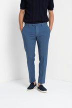 New York pantalone chino uomo in twill lana regular fit