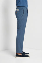 New York pantalone chino uomo in twill lana regular fit