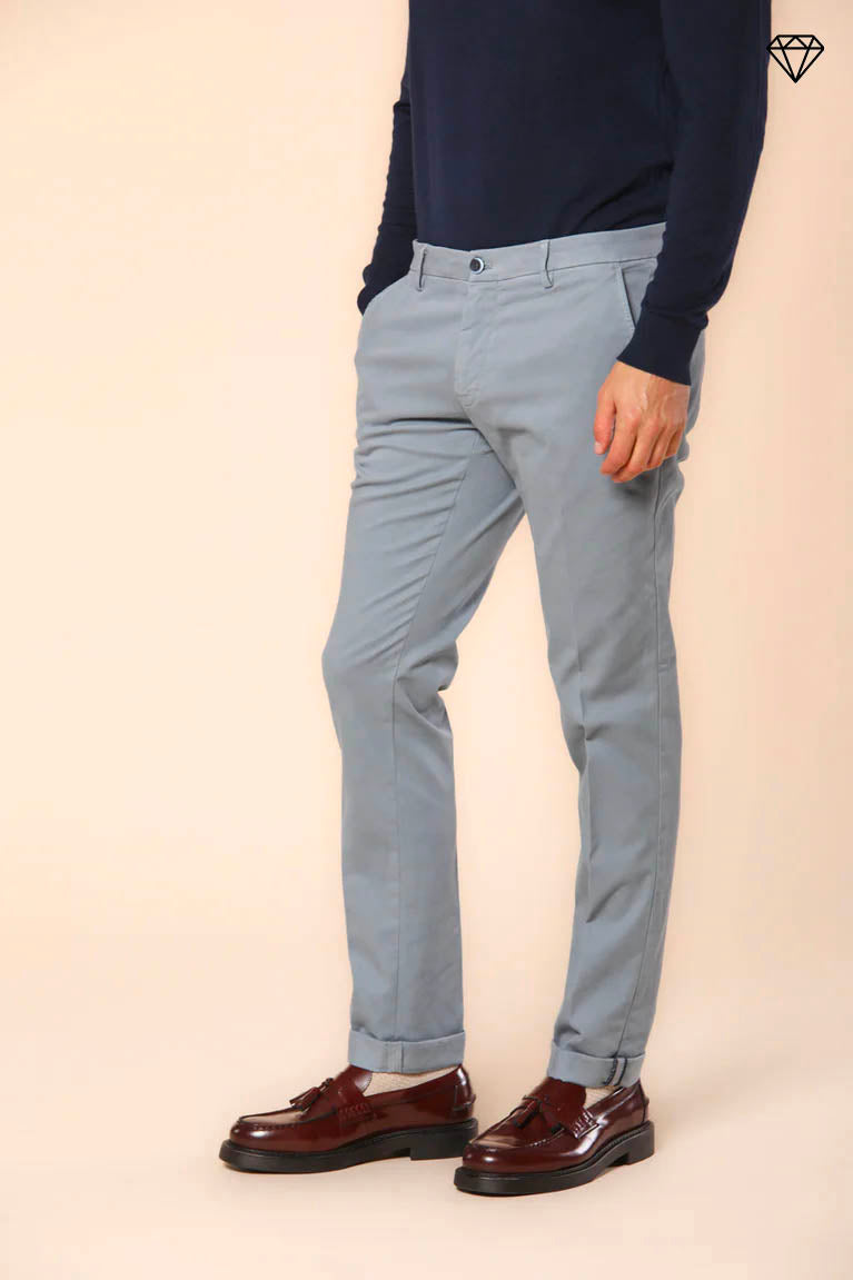 Milano men's chino pants in gabardine stretch extra slim fit ①