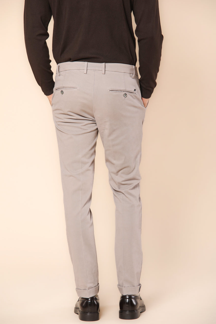 Milano men's chino pants in gabardine stretch extra slim fit ①