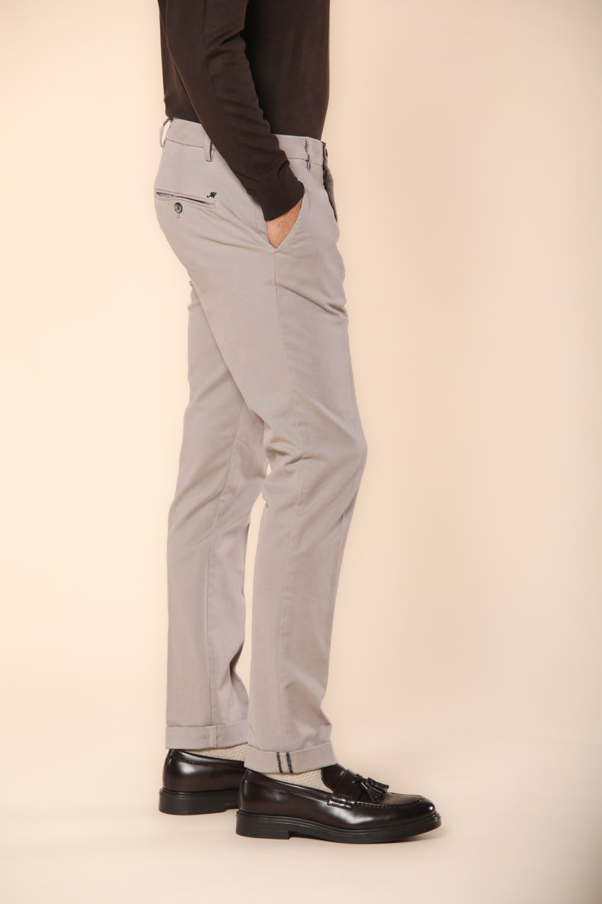 Milano men's chino pants in gabardine stretch extra slim fit ①