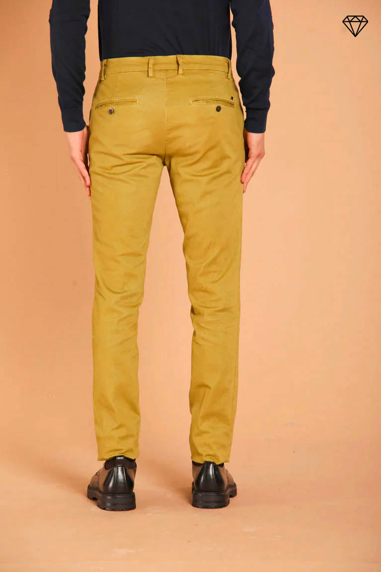 Milano men's chino pants in gabardine stretch extra slim fit ①