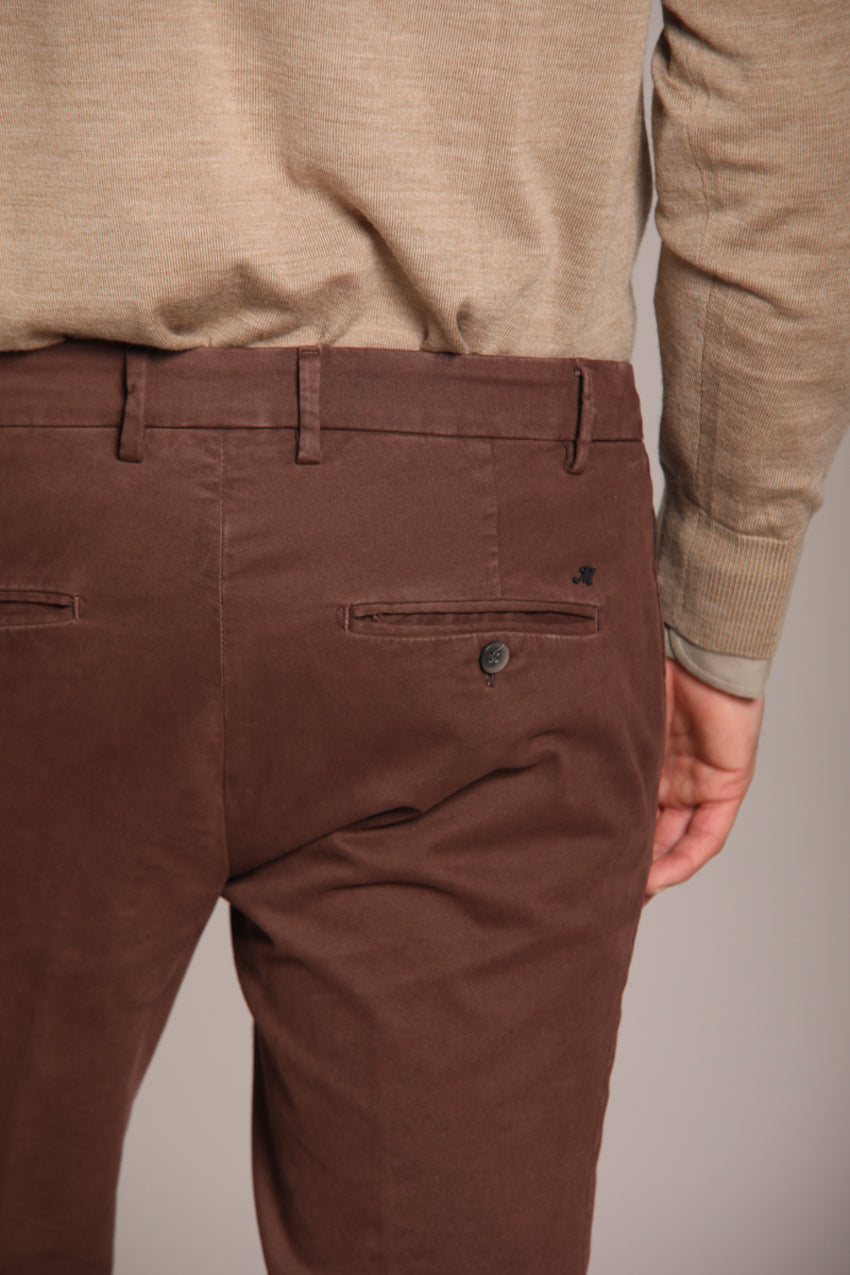 Milano men's chino pants in stretch gabardine extra slim fit ①