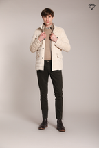 Foto 5 Milano pantalone chino uomo in gabardina stretch extra slim fit ①