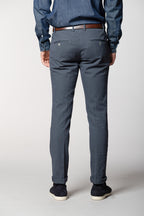 Milano men's chino pants in birdseye pattern extra slim fit