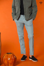 Milano men's chino pants in pima cotton extra slim fit ①