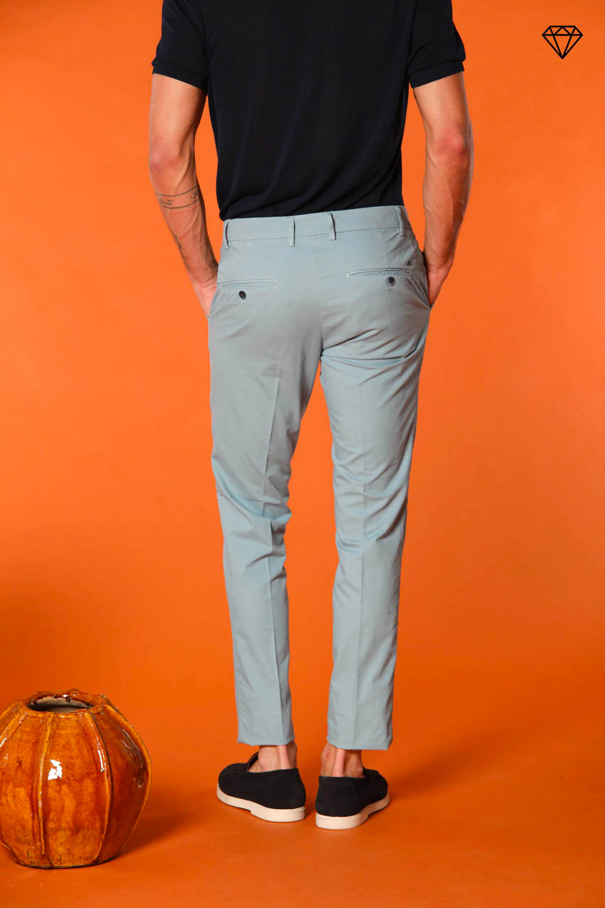 Milano men's chino pants in pima cotton extra slim fit ①