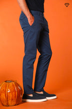 Milano men's chino pants in pima cotton extra slim fit ①