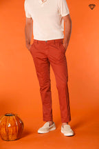 Milano men's chino pants in pima cotton extra slim fit ①