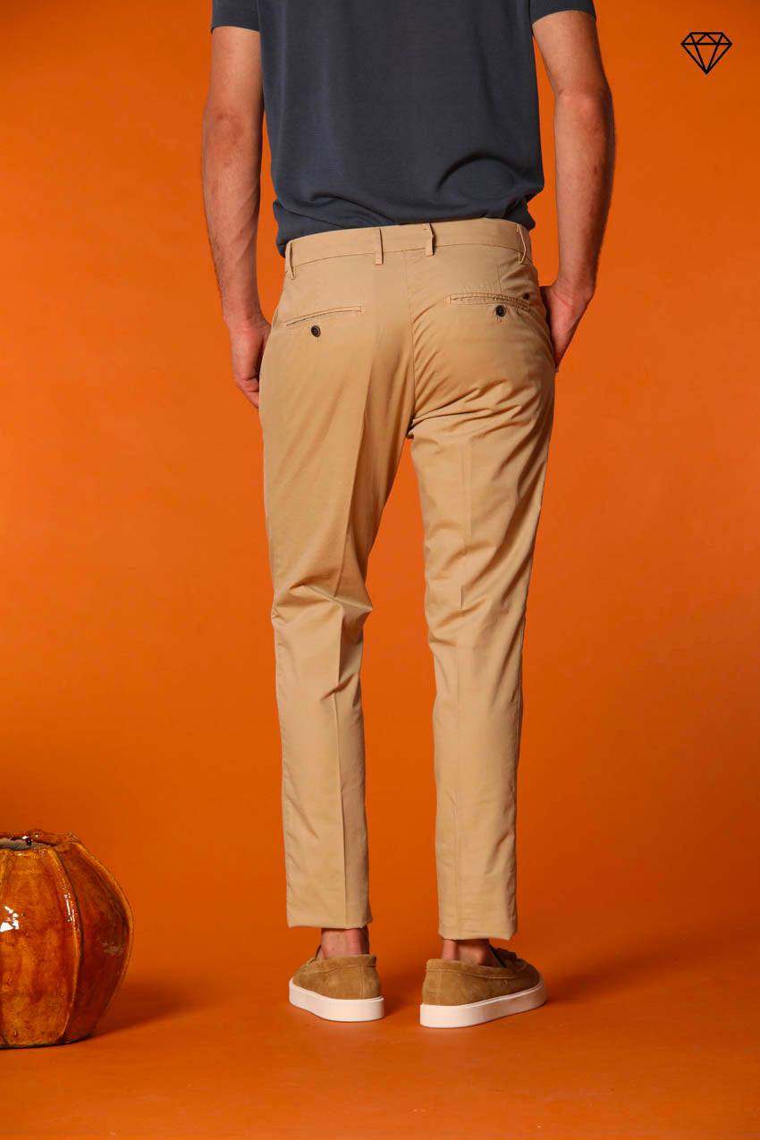 Milano men's chino pants in pima cotton extra slim fit ①
