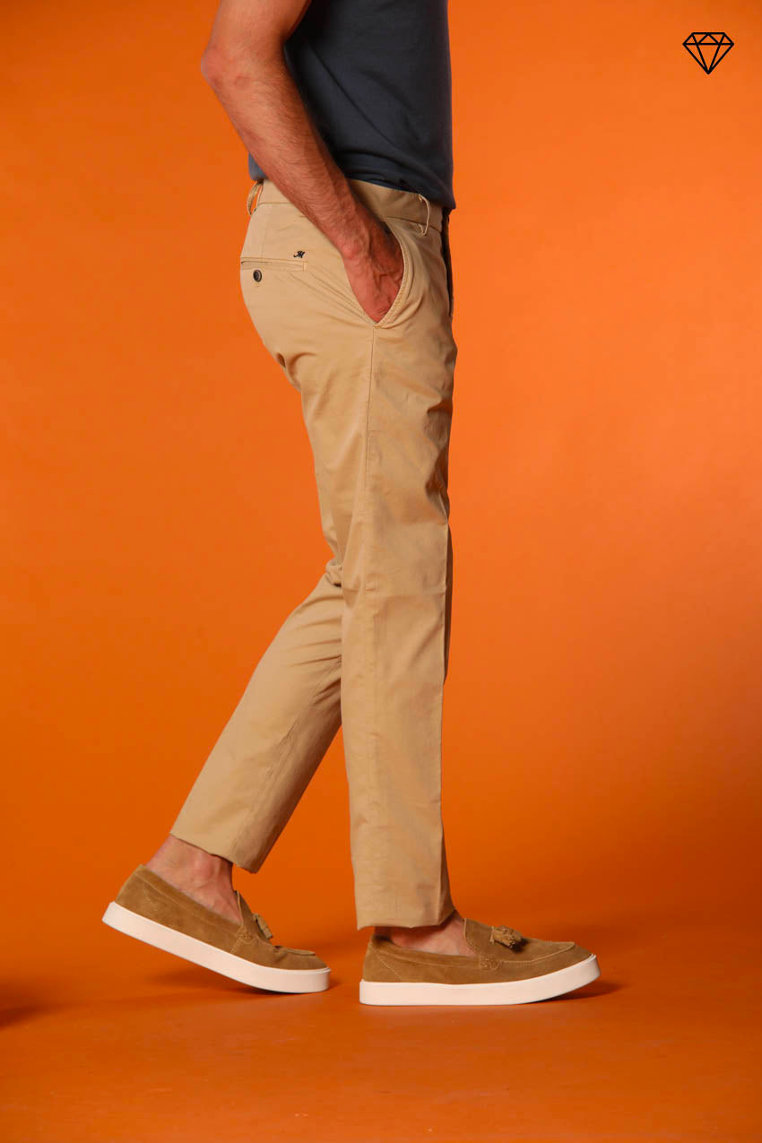 Milano men's chino pants in pima cotton extra slim fit ①