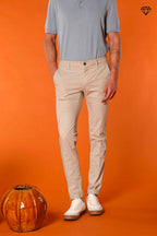Milano men's chino pants in pima cotton extra slim fit ①