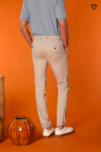 Milano men's chino pants in pima cotton extra slim fit ①