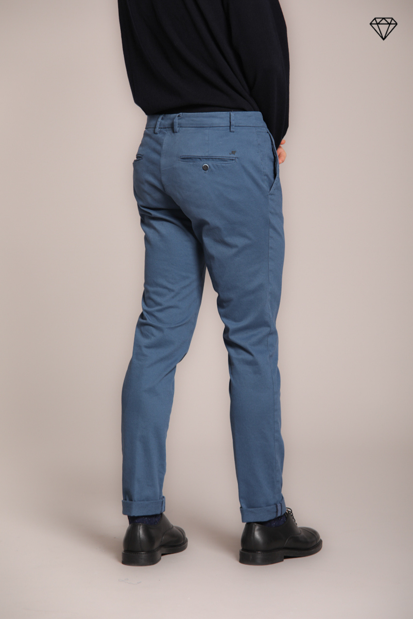 Milano pantalon chino homme en gabardine stretch extra slim fit ①