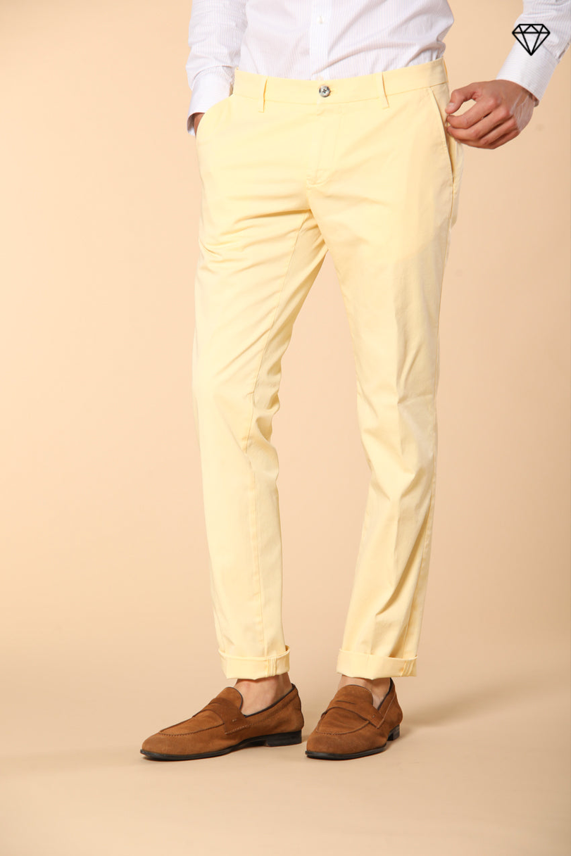 Milano pantalon chino homme en coton pima coupe Extra Slim ①