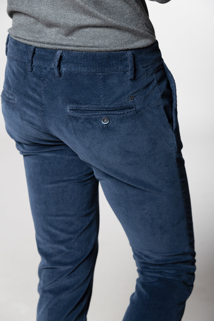 Milano men's chino pants in 500-line corduroy extra slim fit