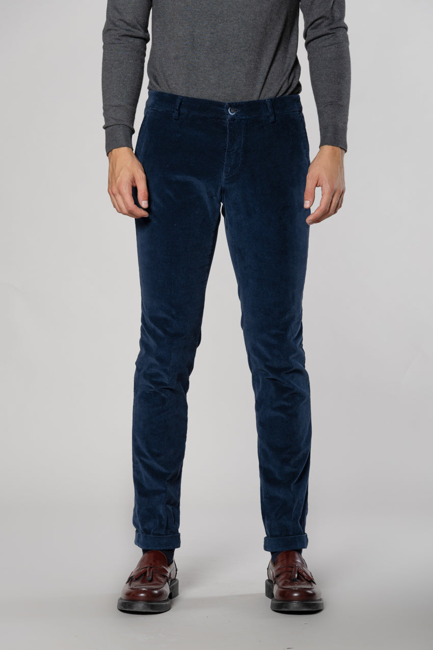 Milano pantalon chino homme en velours 500 raies extra slim fit