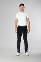 Milano pantalone chino uomo in velluto 500 righe extra slim fit